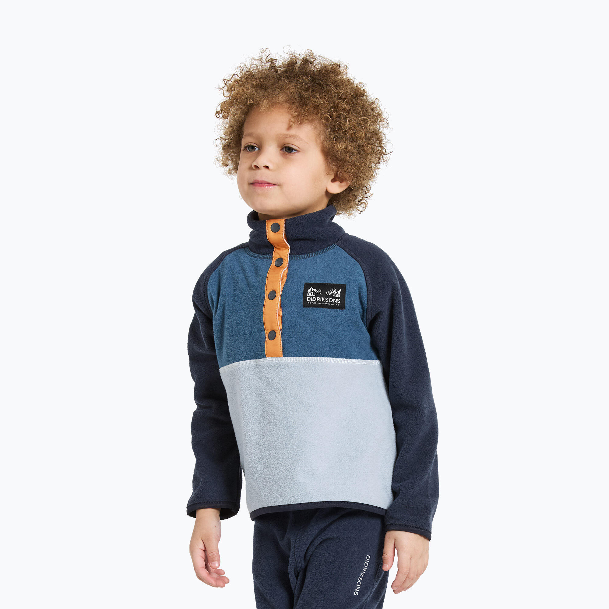 Bluza polarowa dziecięca Didriksons Monte Half Button