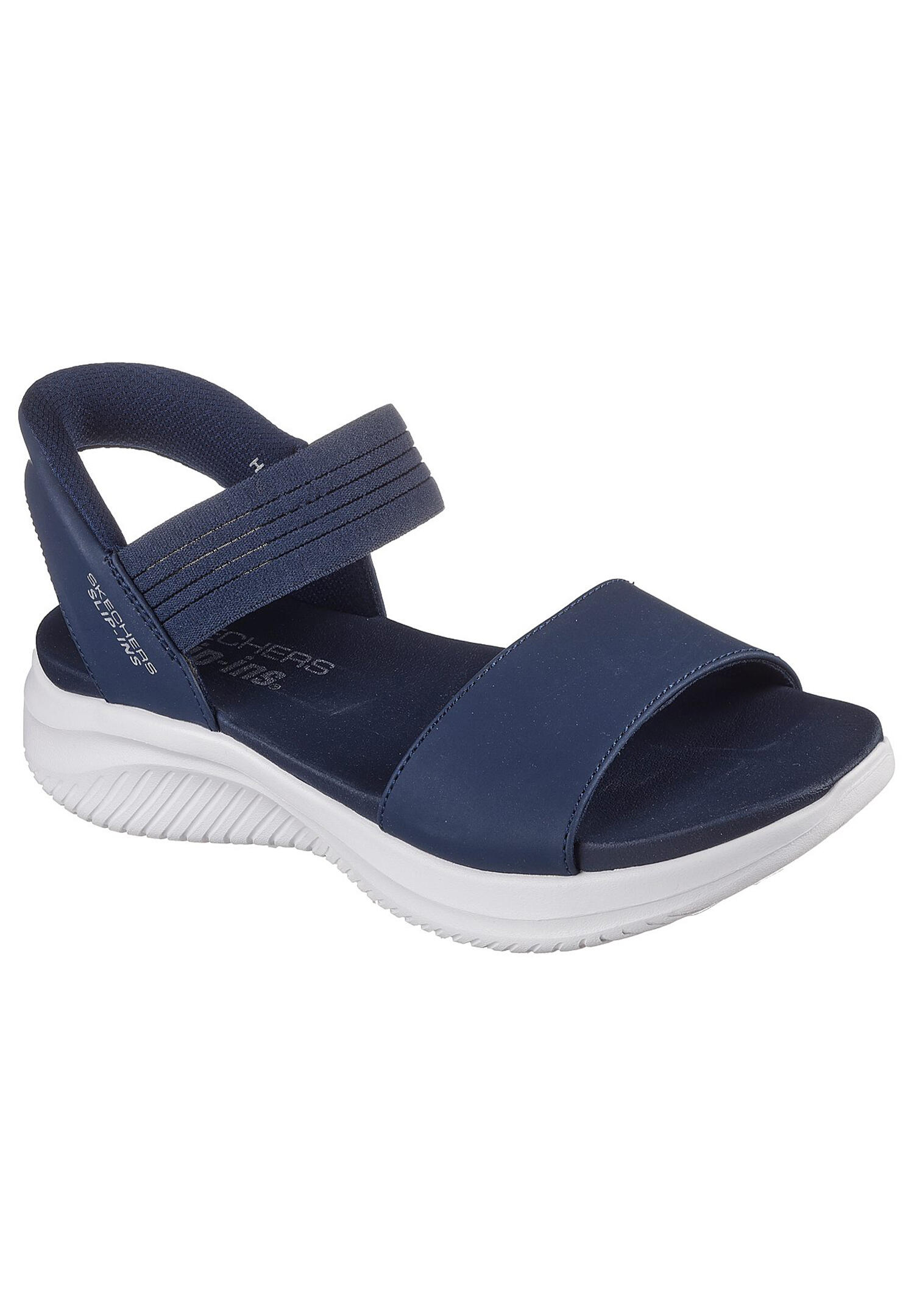 Sandały SKECHERS SLIP INS - SUMMERVILLE Niebieski