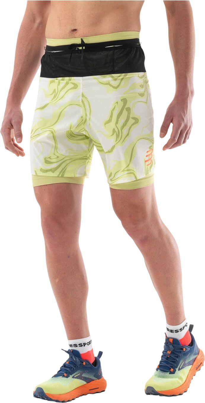 Spodenki do biegania męskie Compressport Trail Racing 2-in-1 Short