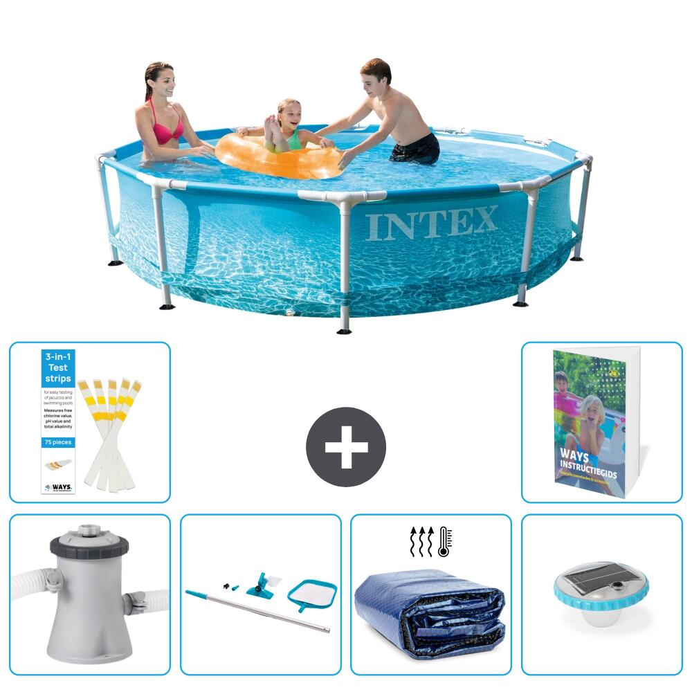INTEX Basen ze stelażem Okrągły - 305x76 cm - 7-częściowy S305