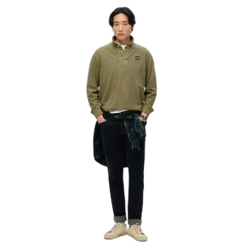 Koszulka polo z długim rękawem Superdry Contrast Stitch
