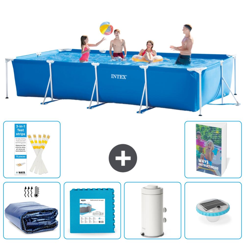 INTEX Basen ze stelażem Prostokątny - 450x220x84 cm - 7-częściowy S152
