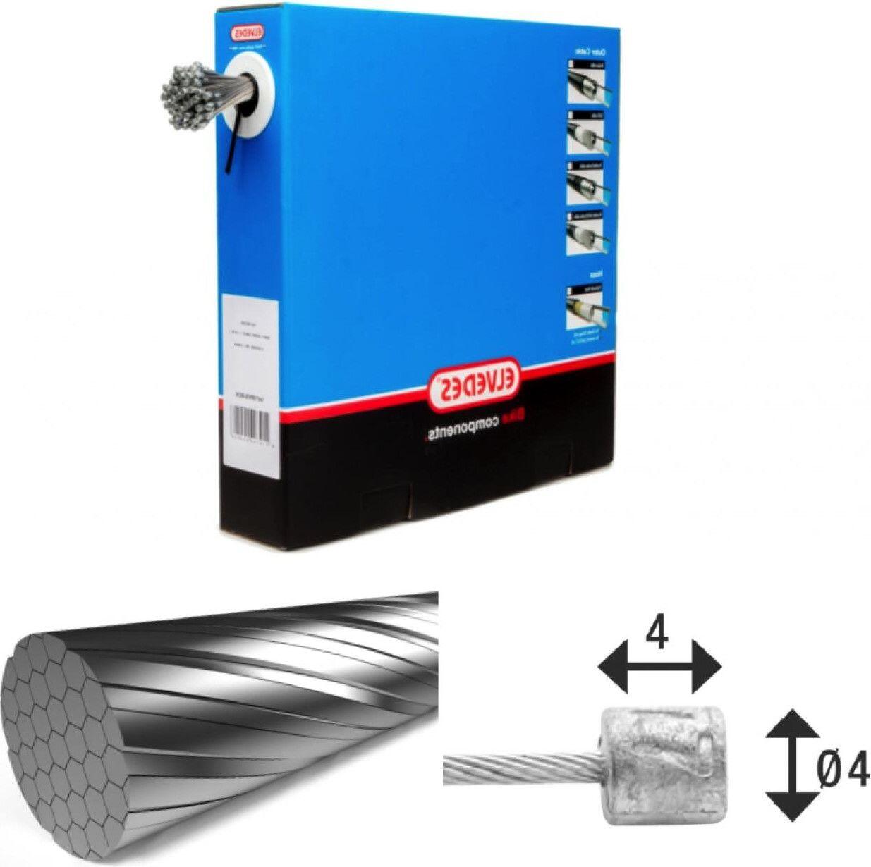 Kable przesyłowe 7x7 ze stali nierdzewnej Slick Ø1,1mm z głowicą N Ø4 Elvedes (x