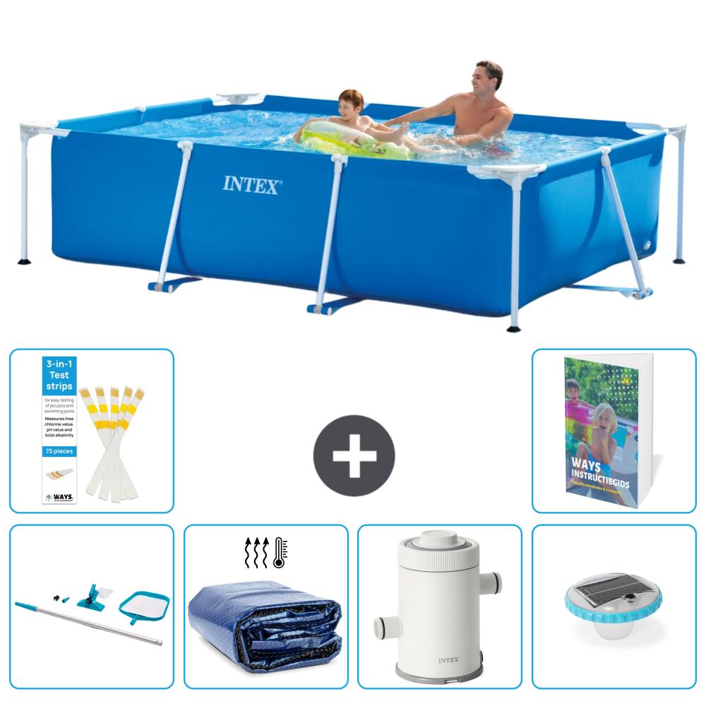 INTEX Basen ze stelażem Prostokątny - 260x160x65 cm - 7-częściowy S131