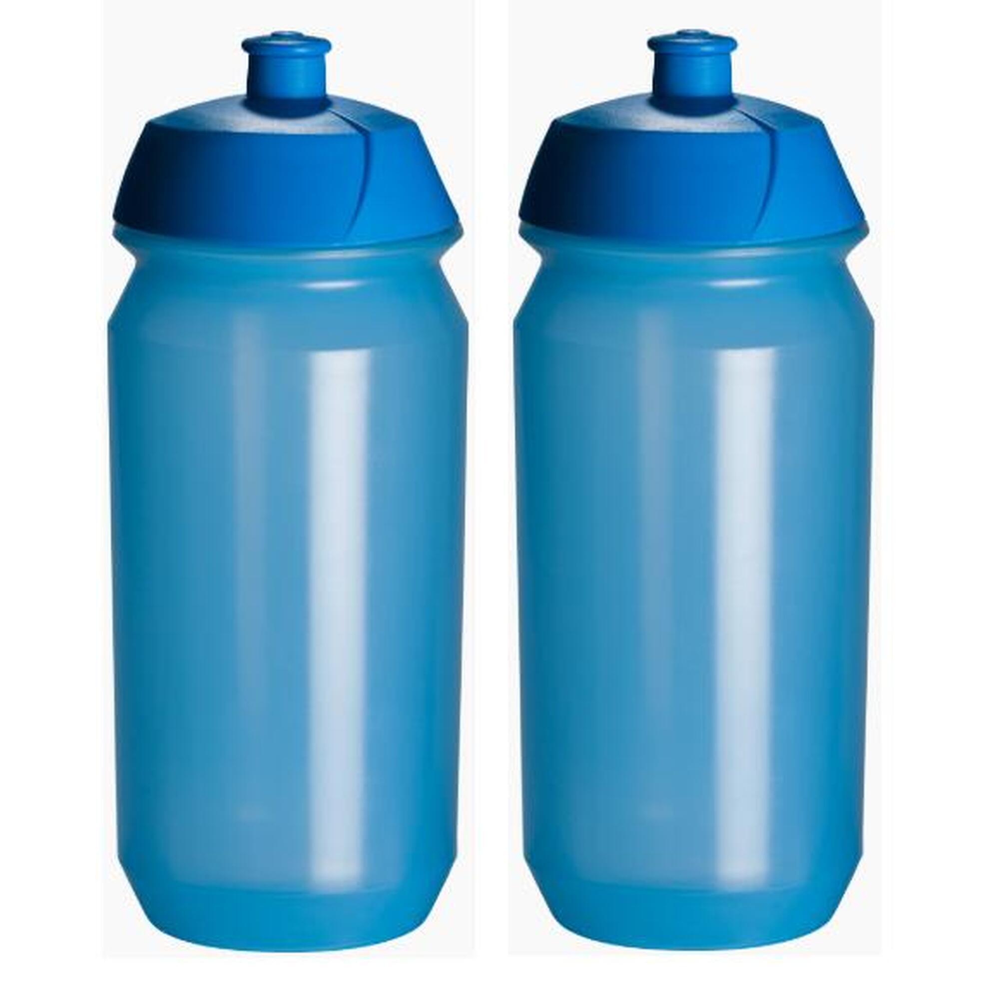 2 x bidon – 500 ml – przezroczysty niebieski bidon