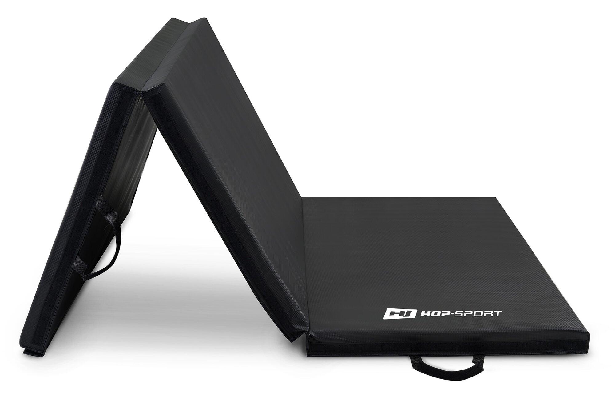 Materac gimnastyczny duży składany twardy z rzepami 5cm Hop-Sport