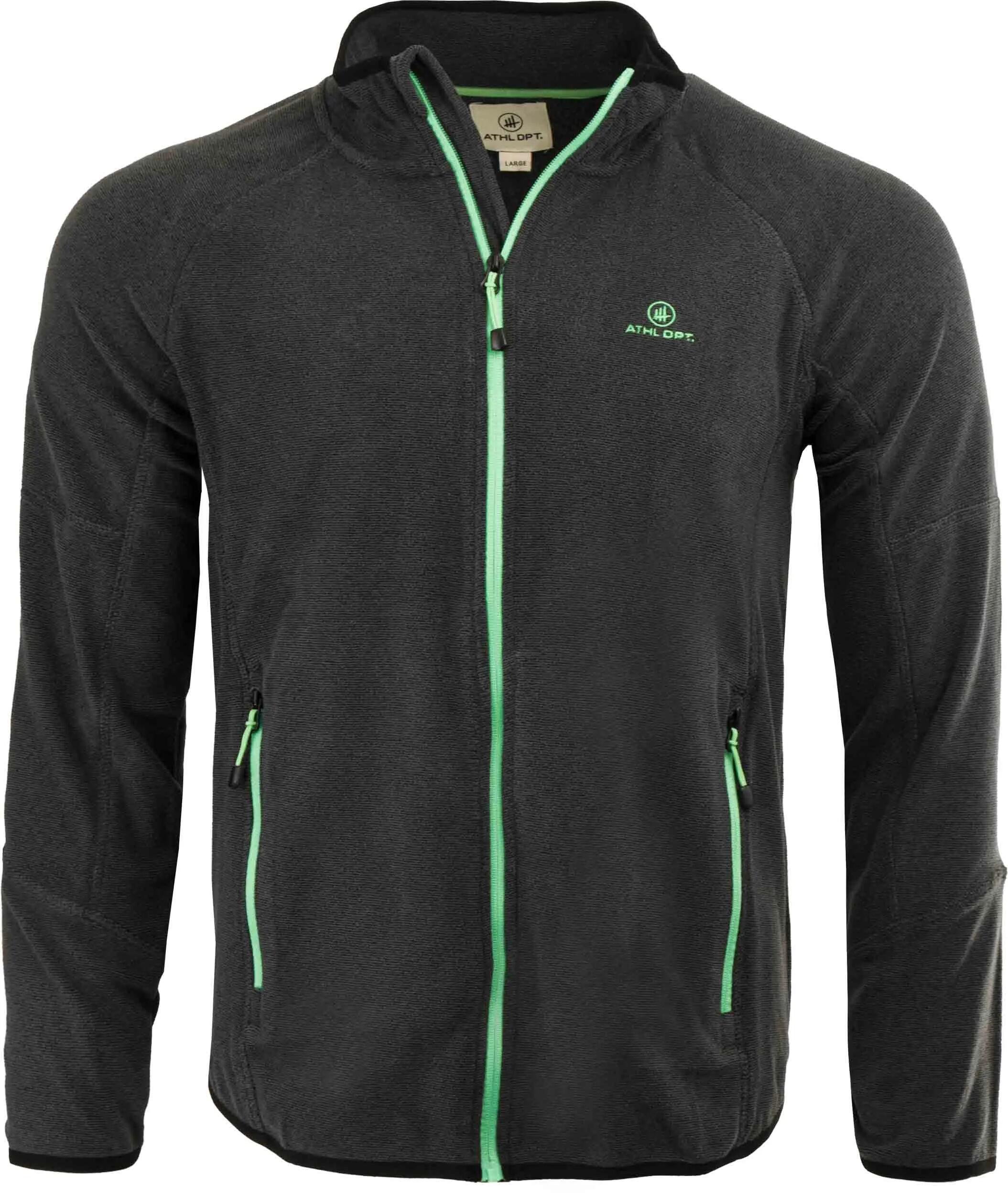 Bluza męska Athl. Dpt Maximilian antracytowa - polar z suwakiem