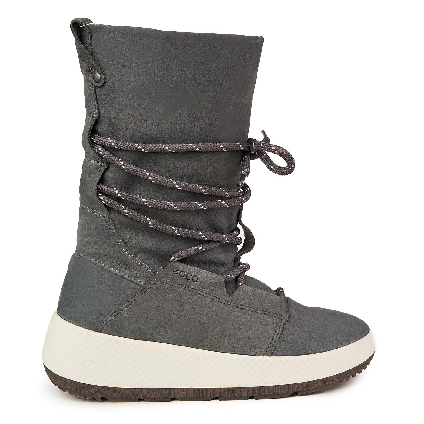 ECCO ZLN 0527 Damskie buty śniegowe z prawdziwej skóry szare