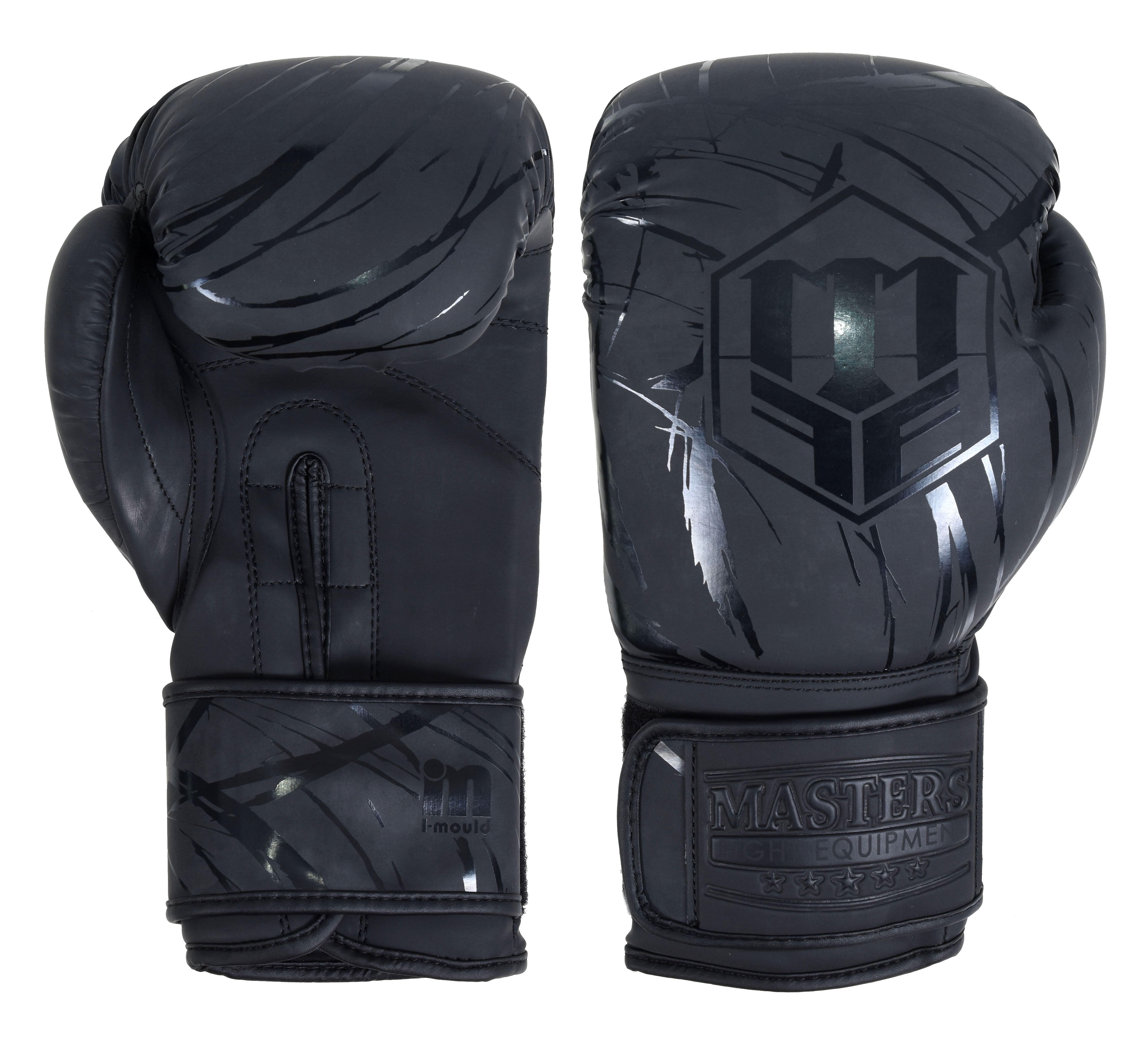 Rękawice bokserskie MASTERS Rpu-Black/Black