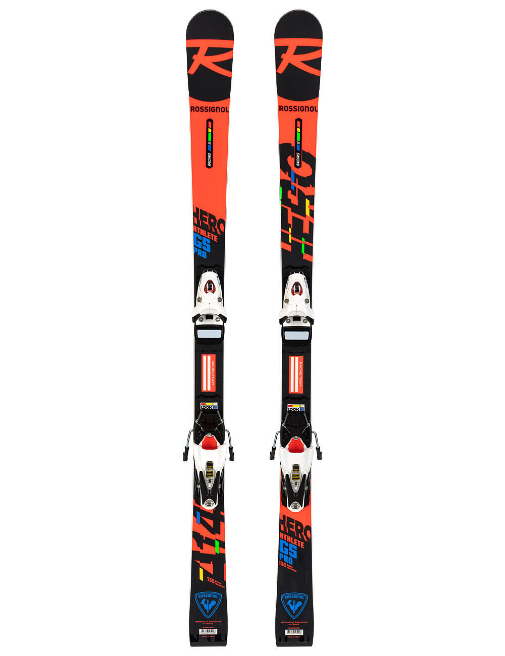 Narty gigantowe sportowe dziecięce ROSSIGNOL HERO ATHLETE GS + LOOK SPX 10