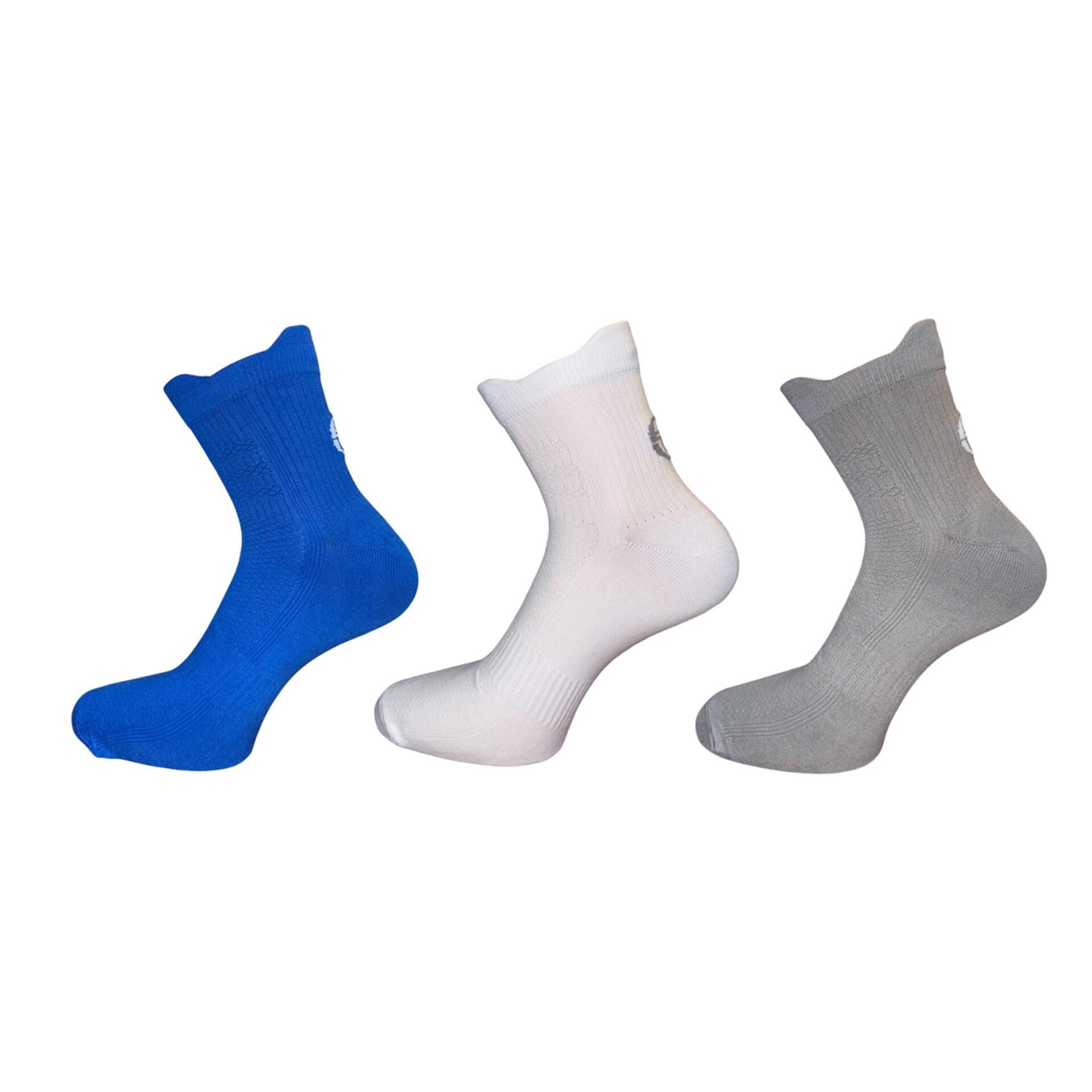 Pudełko 20 trójpaków skarpetek Tacchini 2/3b Recycle Blanco/Gris/Azul 39-42
