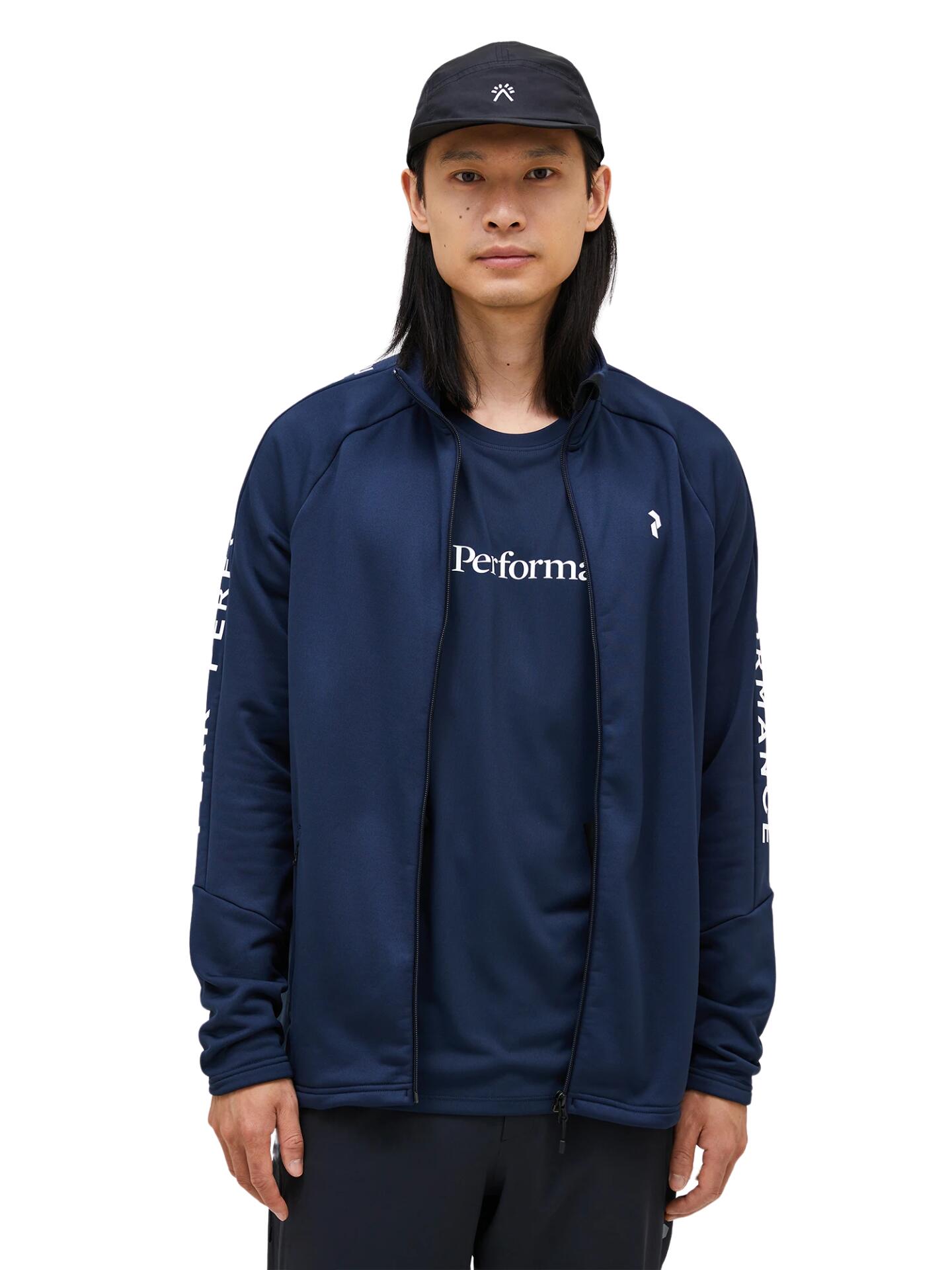 Bluza Peak Performance męska Rider Zip Jacket granatowa - M