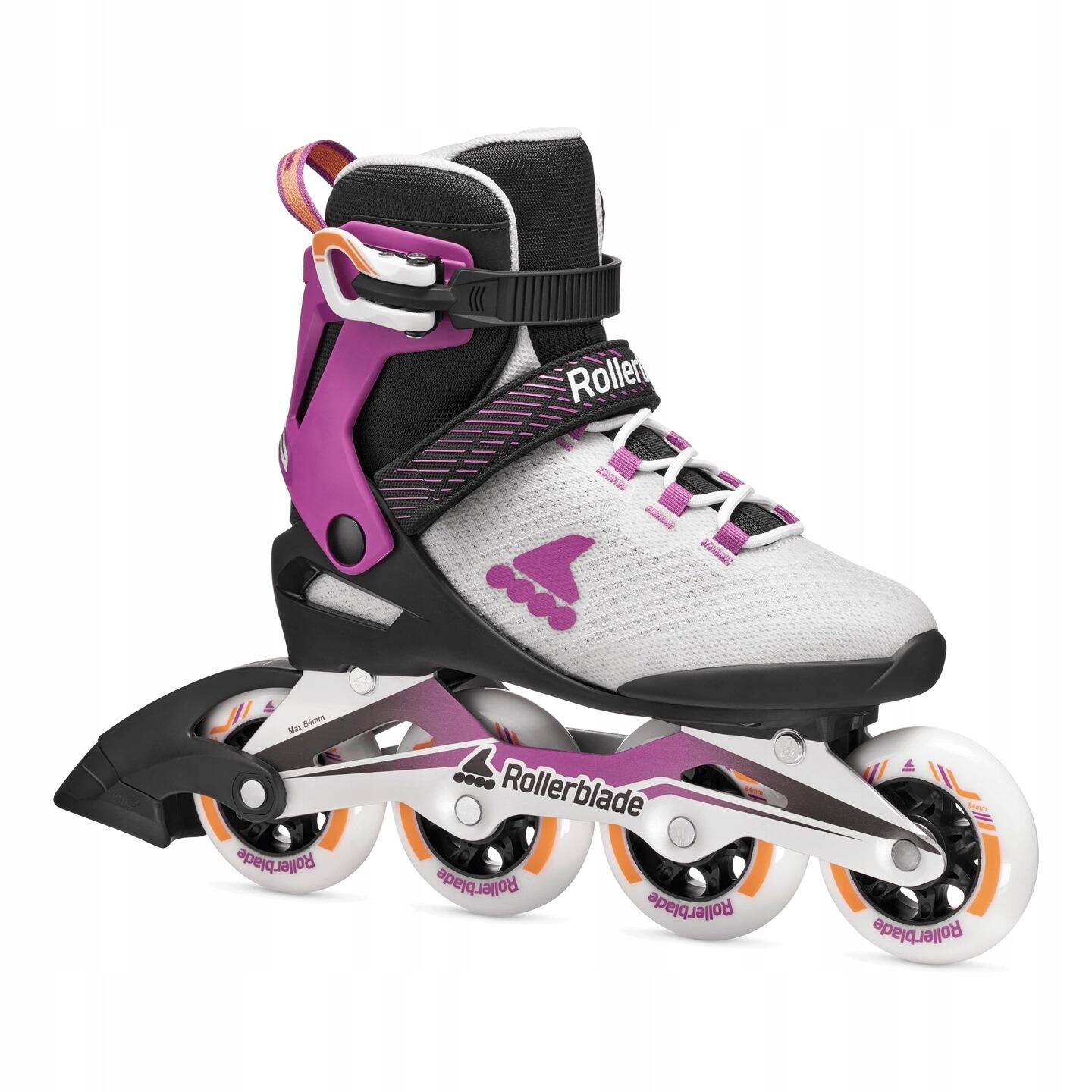 Damskie łyżworolki Rollerblade Macroblade 84 Light Grey / Violet