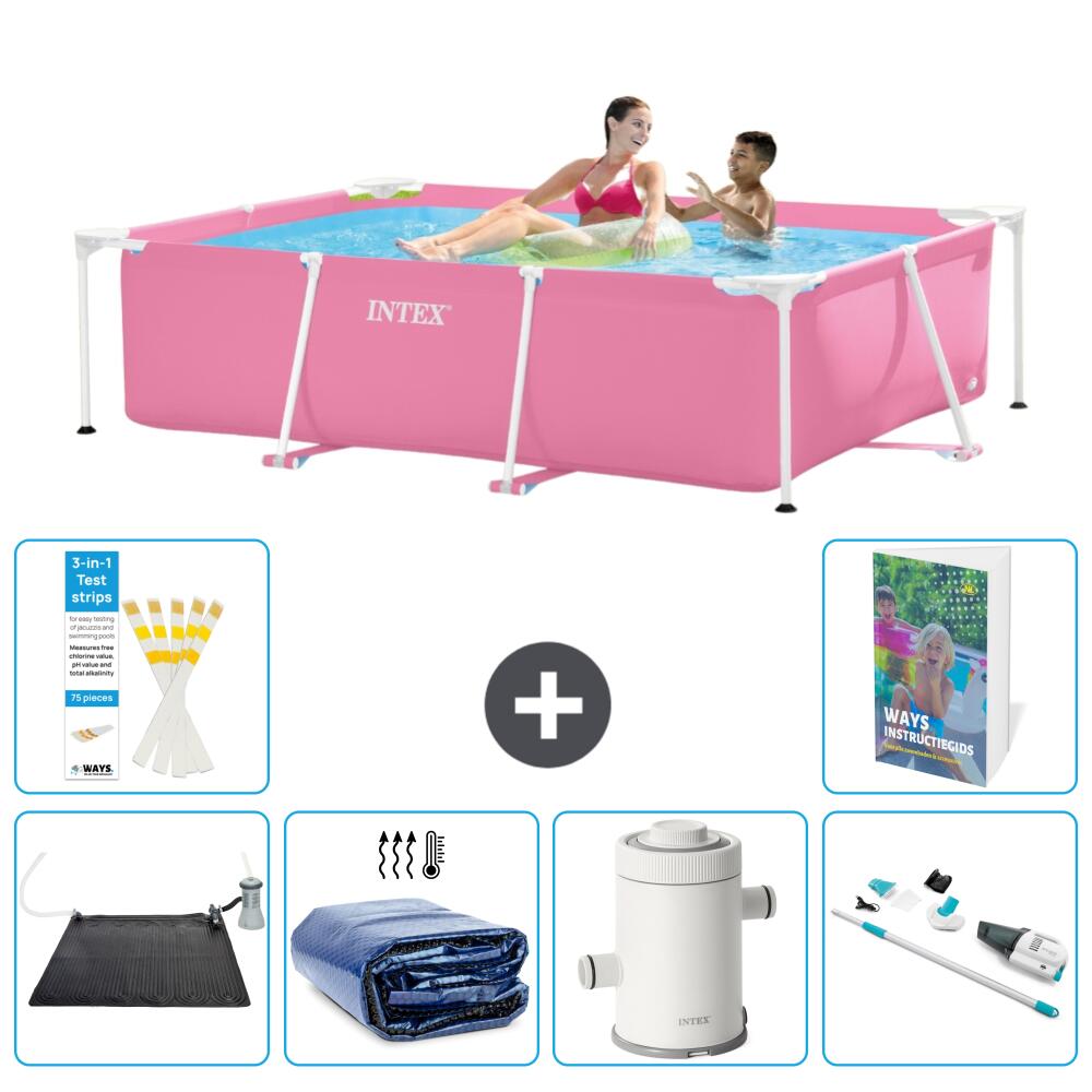 INTEX Basen ze stelażem Prostokątny - 220x150x60 cm - 7-częściowy S78