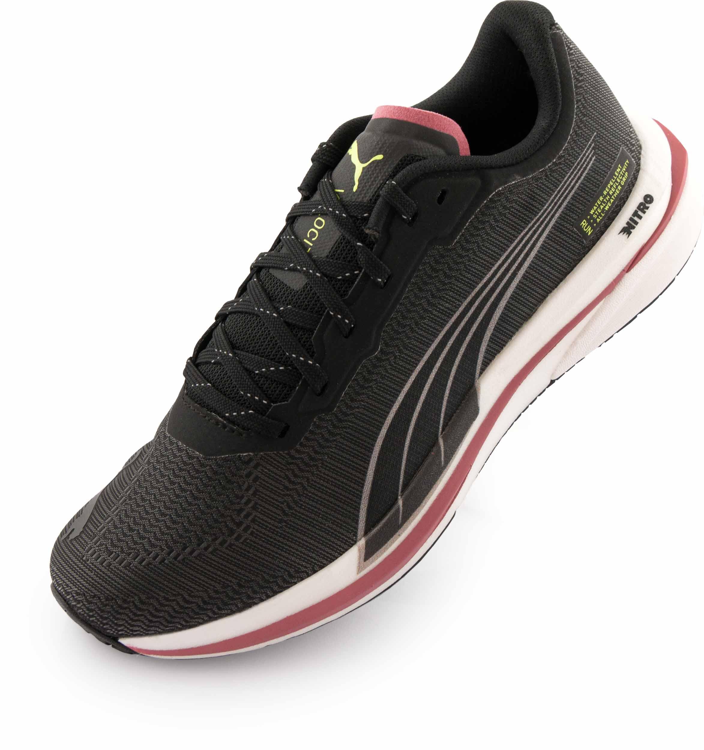 Puma Speed Nitro WTR Damskie Sneakers Czarno-Białe Różowe 37