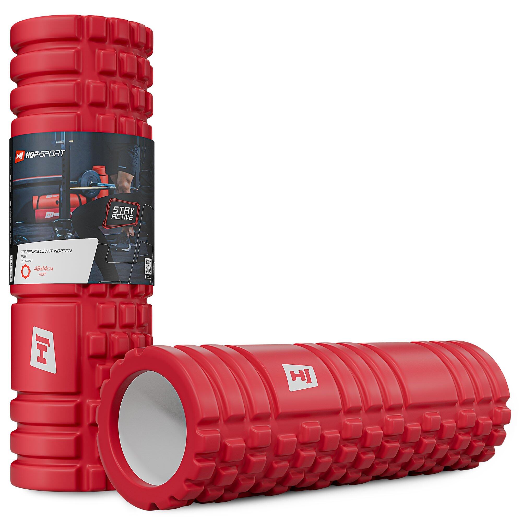 Wałek roller do masażu Hop-Sport EVA 45cm