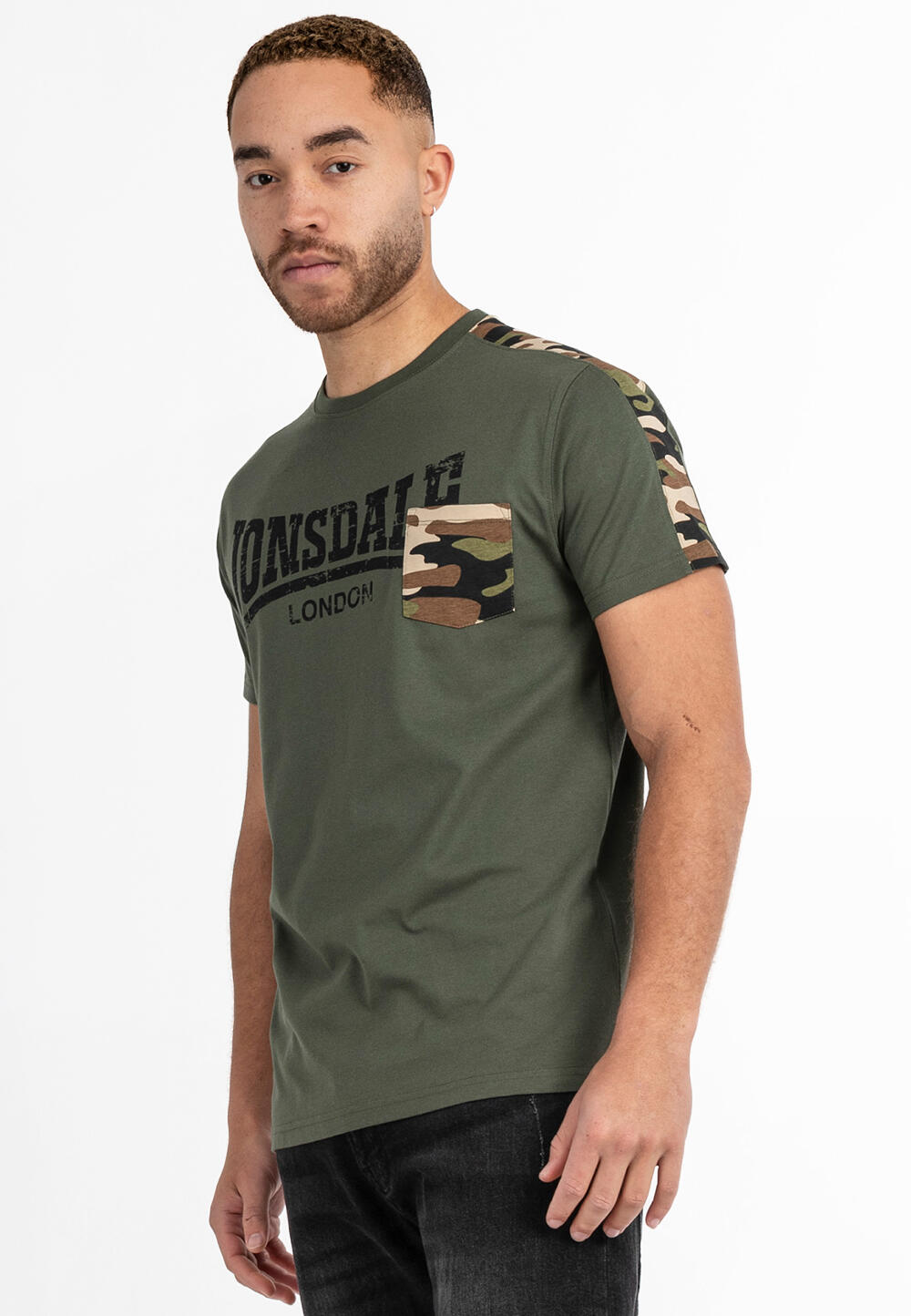 T-shirt o klasycznym kroju Lonsdale Huxter