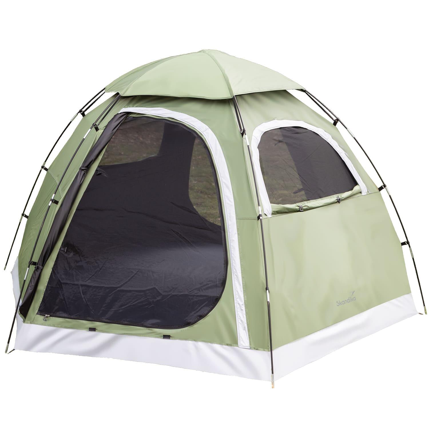 Namiot kempingowy kopułowy Namsos Sleeper, 2-osobowy, 1 sypialnia, zielony
