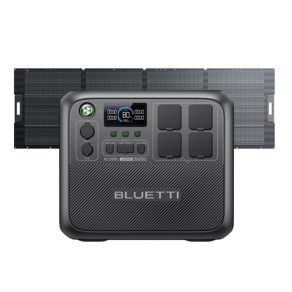 AC200L+PV350 generator solarny 2048Wh  zasilanie domu na śnieżyce i awarie sieci