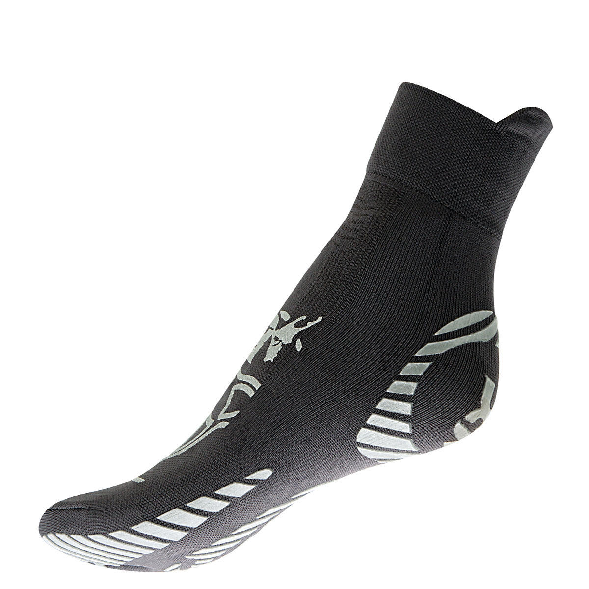 Skarpety techniczne Pilates jednopalcowe dla dorosłych  szary/srebrny