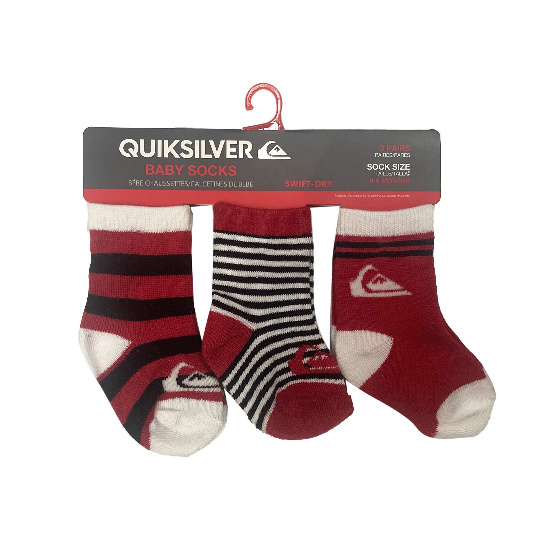 Zestaw 3 Calcetines Bebé Quicksilver Inside Basic 7b515z Multicolor