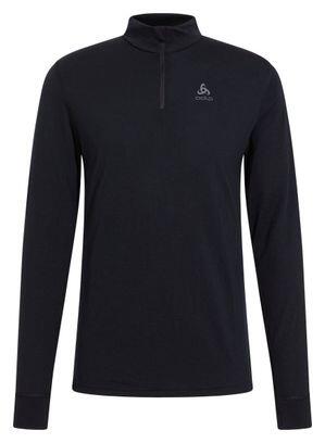 T-shirt thermique Odlo Merino 200 col zippé manches longues clair