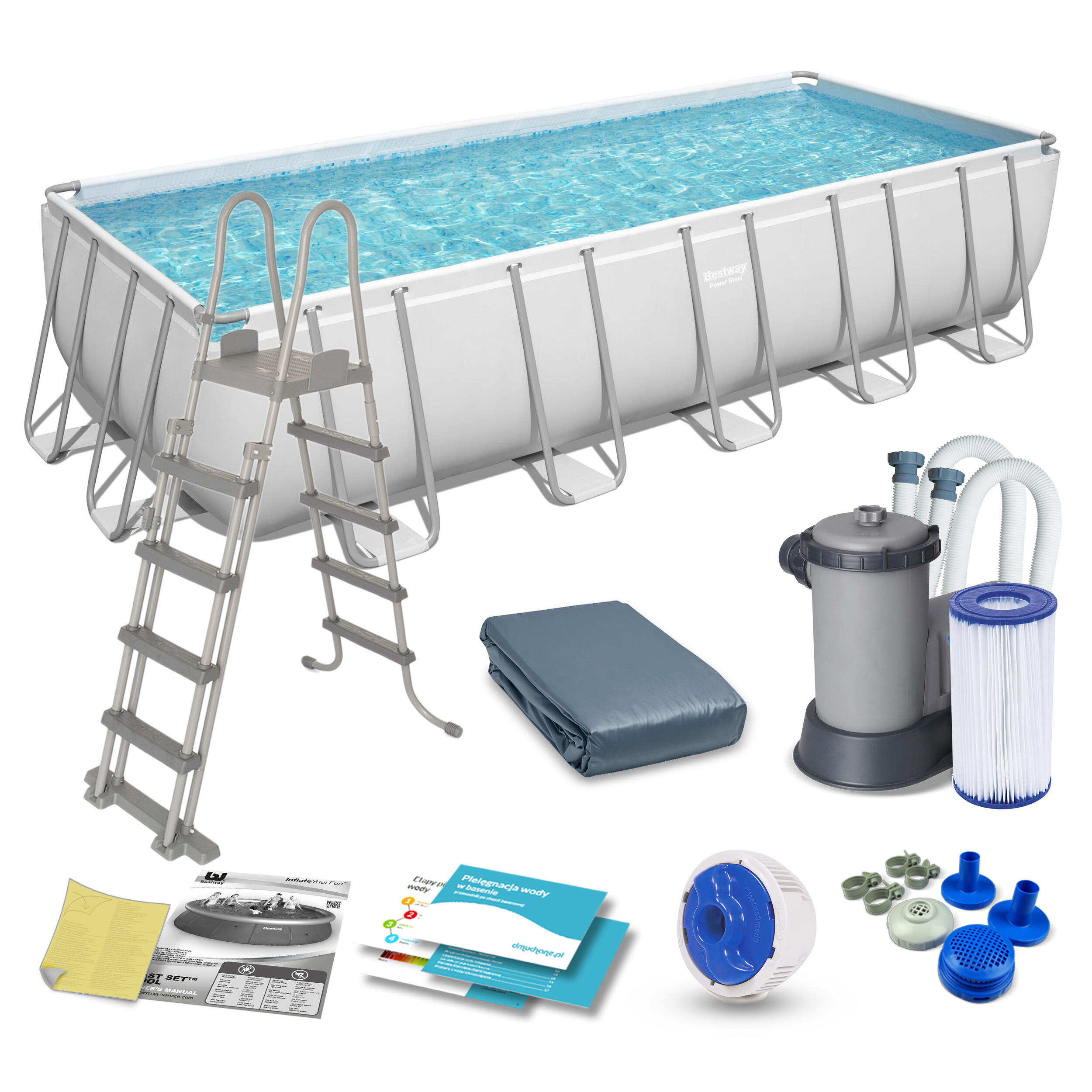 Basen stelażowy do ogrodu Bestway 640 x 274 x 132 cm 5611Z 12w1