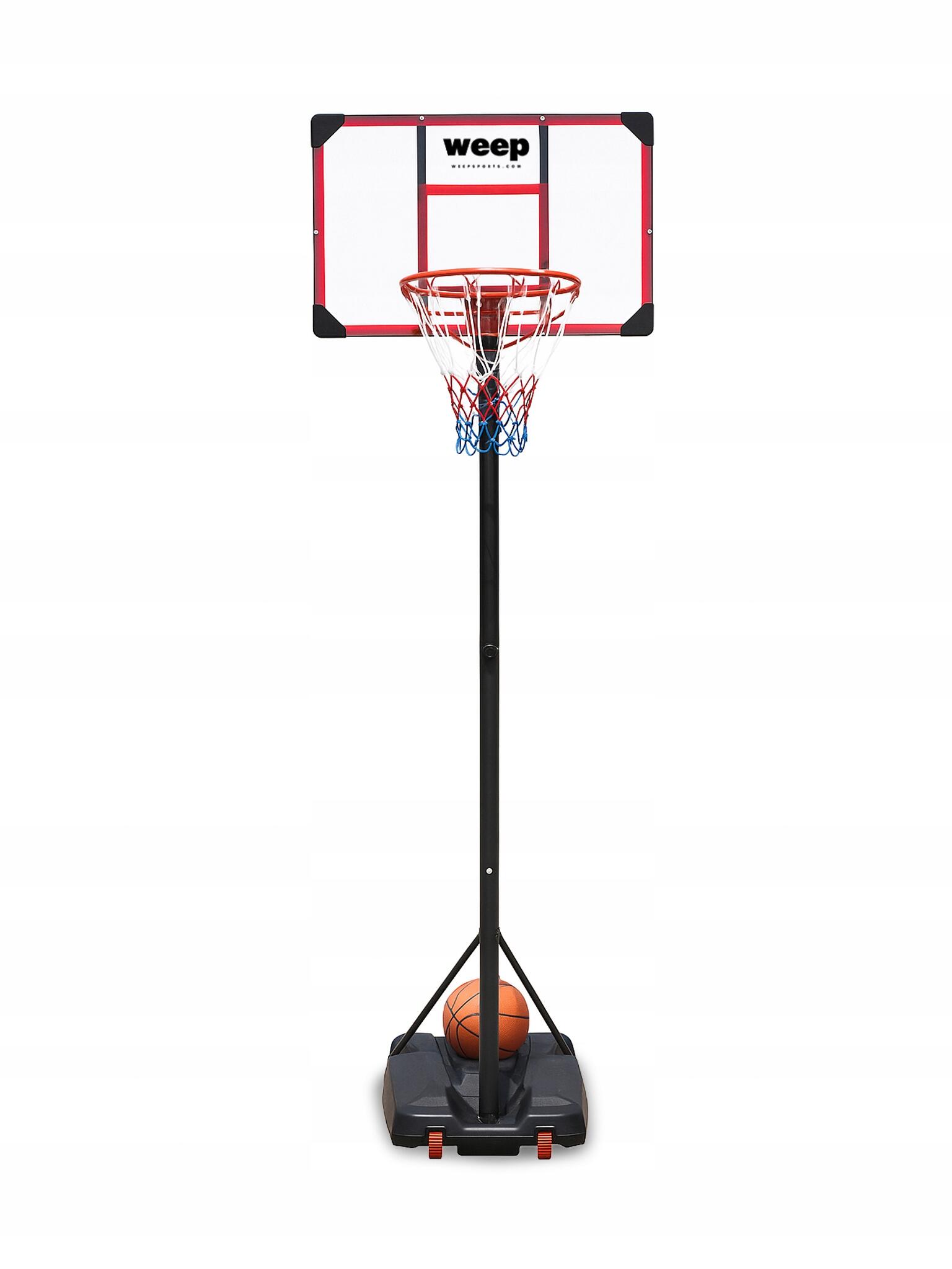 Zestaw do koszykówki Kosz WEEP TN001 regulowany do 260cm mobilny 82x52cm