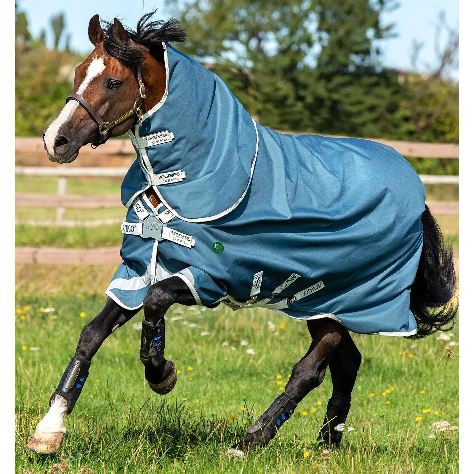 Derka zewnętrzna z osłoną szyi dla koni Horseware Amigo AmEco 100g