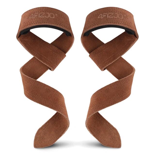 Skórzane paski do podnoszenia ciężarów 4FIZJO Deadlift Straps