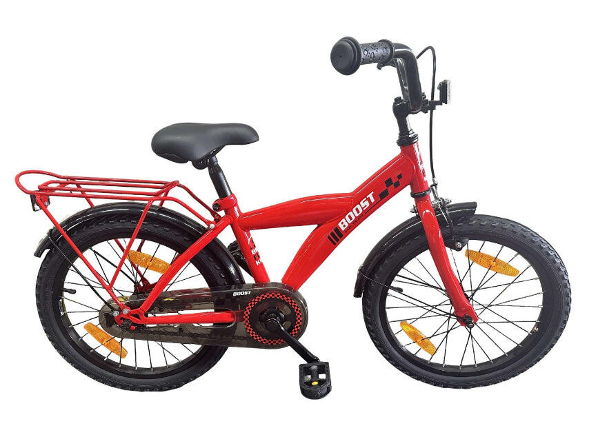 Bike Fun Kids Boost 18 cali rower dla chłopca czerwony rama stalowa