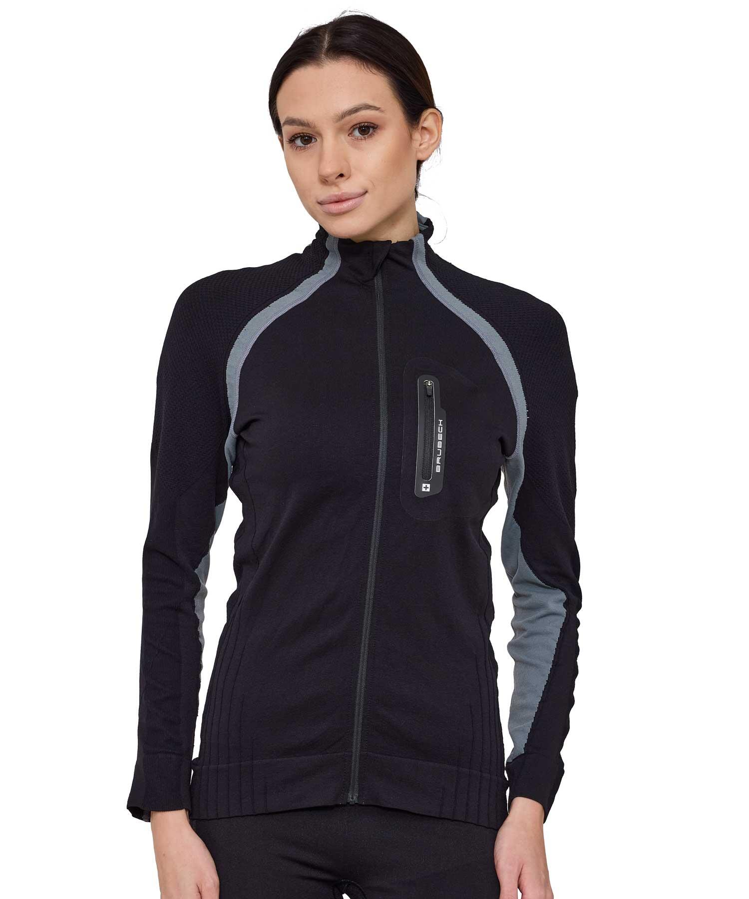 Bluza dresowa termoaktywna rozpinana damska Brubeck ACTIVE PRO