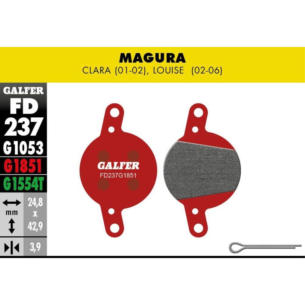 Klocki hamulcowe Galfer Bike Magura Clara (01-02), Louise(02-06)