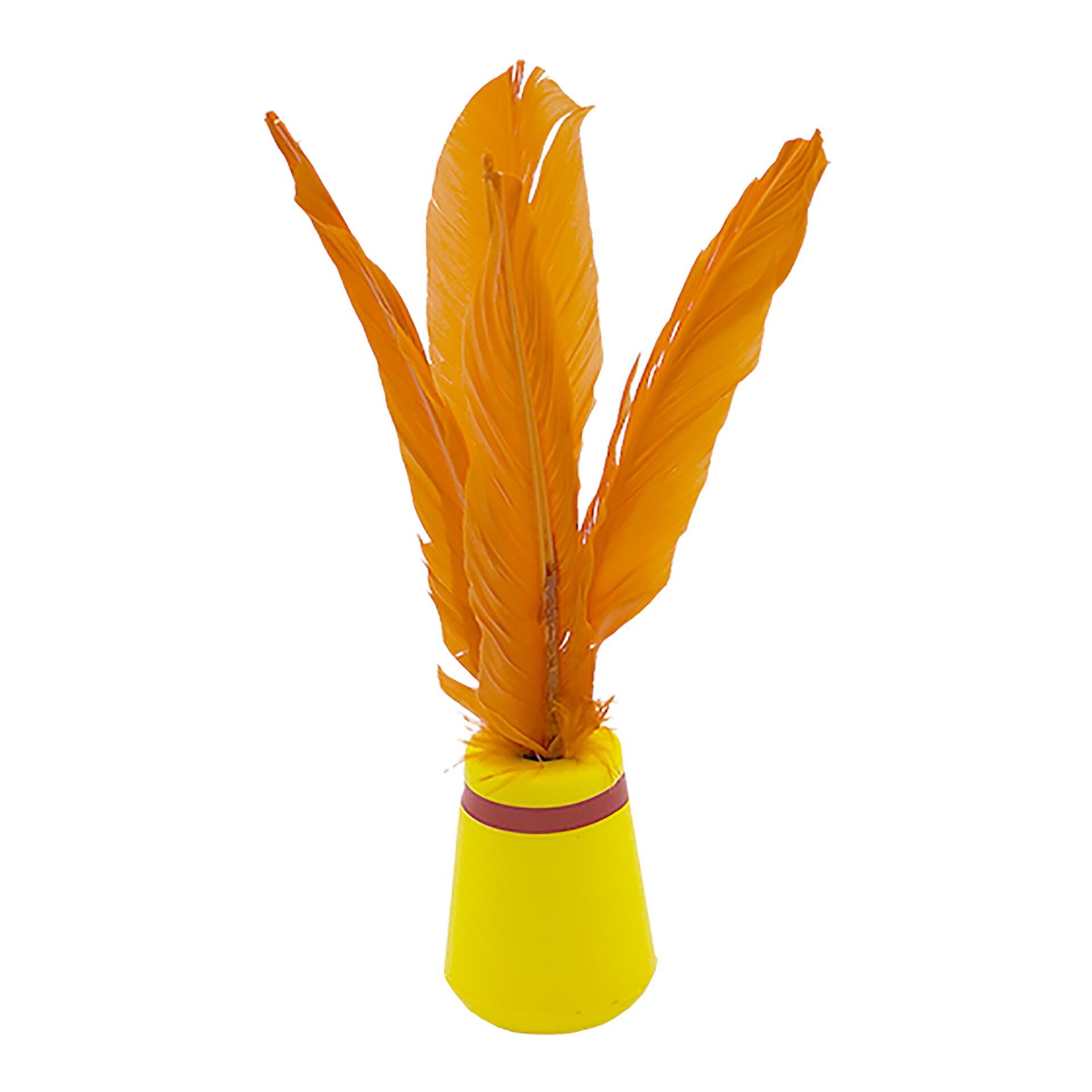 Indiaka pióra i pianka, 27 cm, pomarańczowa