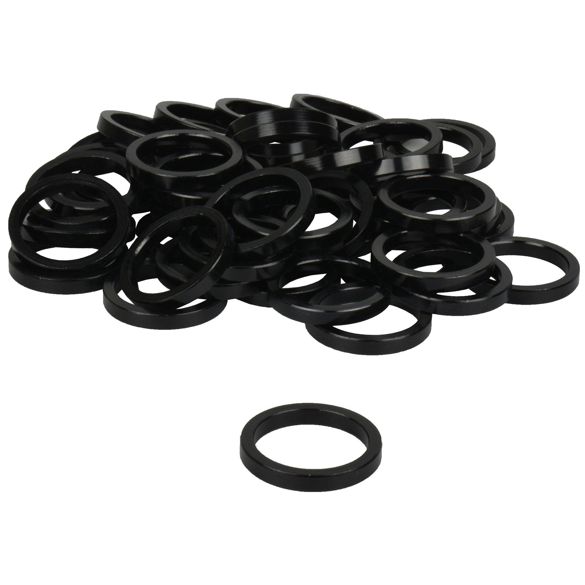 VWP podkładka steru alu 5 mm 1 1/8 czarna 50 szt.