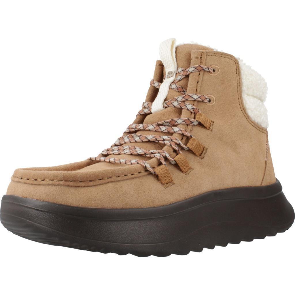 HEY DUDE WENDY APRES SUEDE COZY Jasnobrązowy