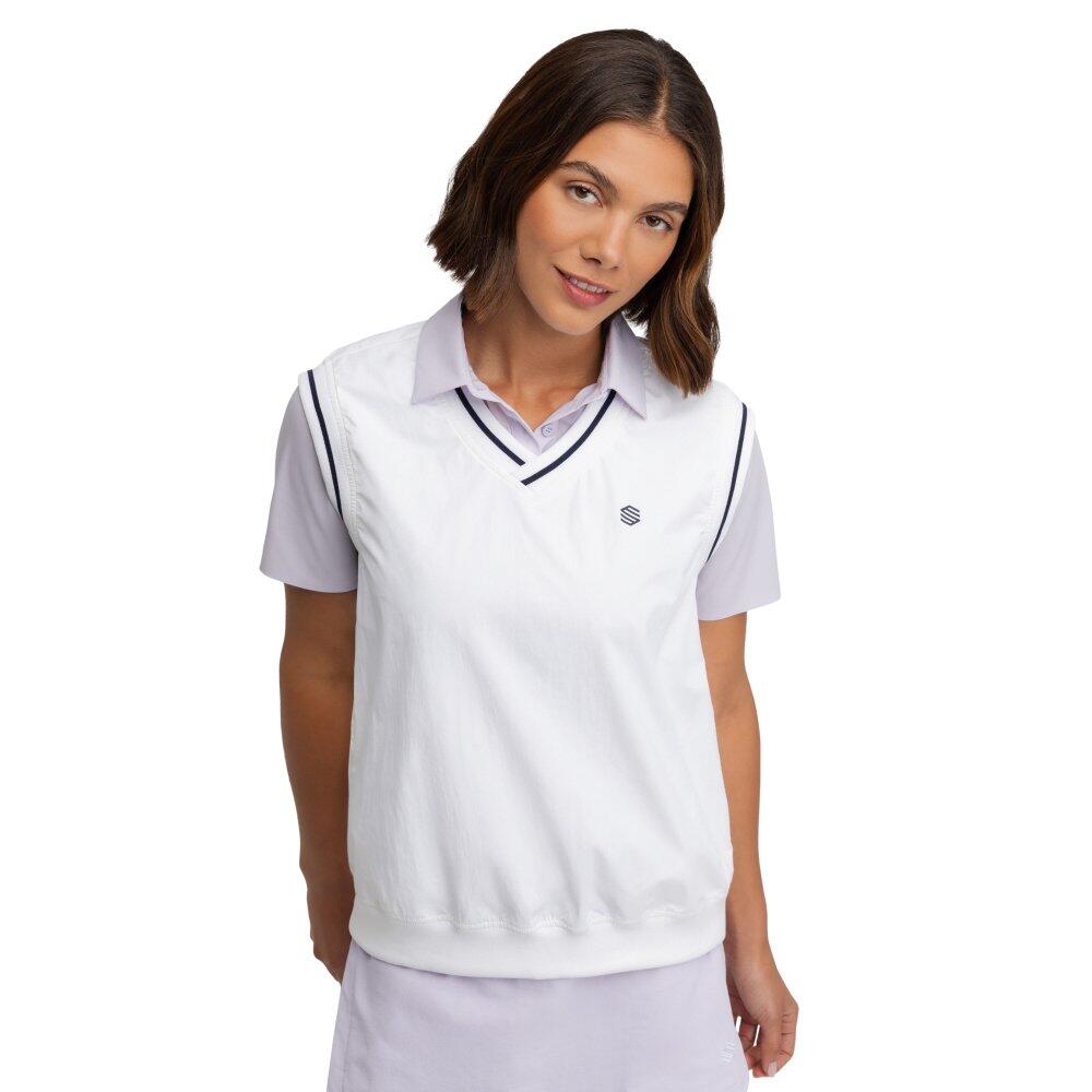 Damska wiatroszczelna kamizelka golfowa Siroko Grace White