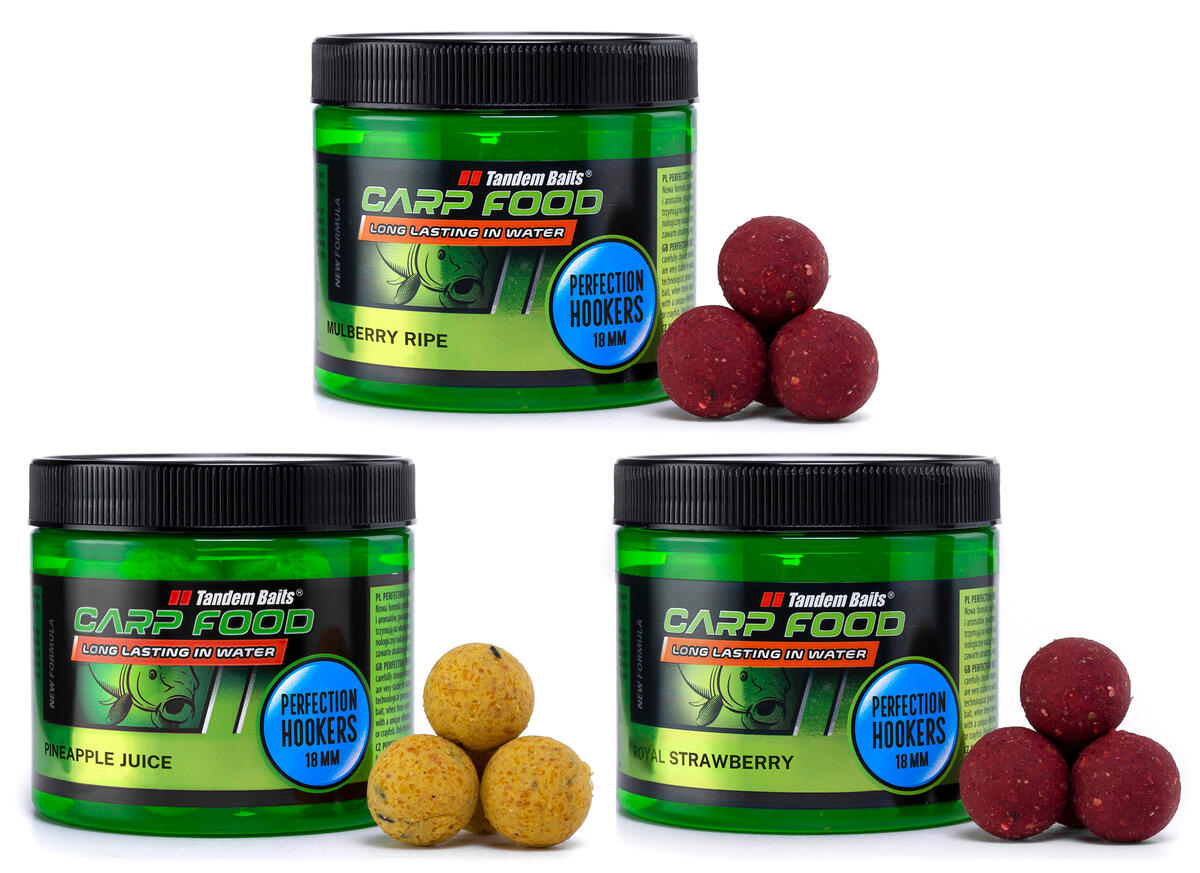 Kulki Haczykowe Carp Food Perfection Hookers 18mm/120g Mix owocowy – 3 sztuki
