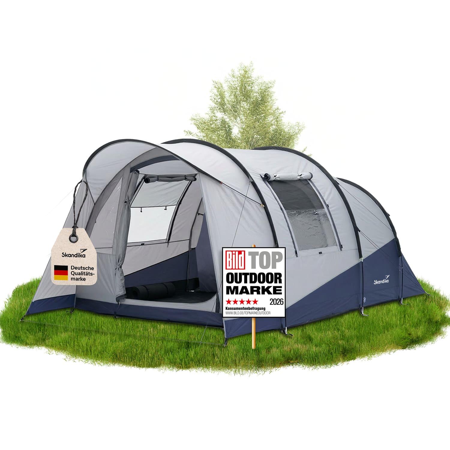 Namiot kempingowy, tunelowy Helgver 4 Sleeper, 4-osobowy, 1 czarna sypialnia
