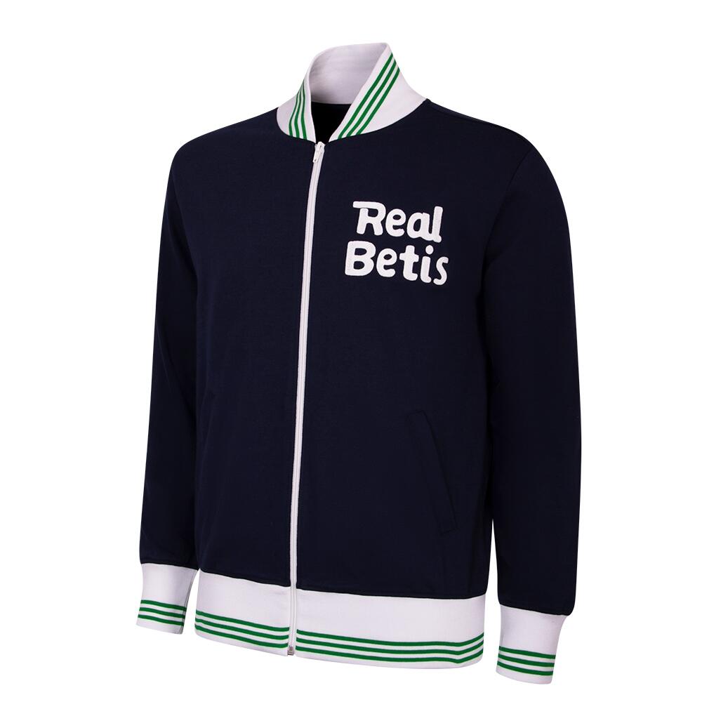 Kurtka/bluza retro piłkarska - Dorośli - Real Bétis Lata 70 Szusza - Granatowy