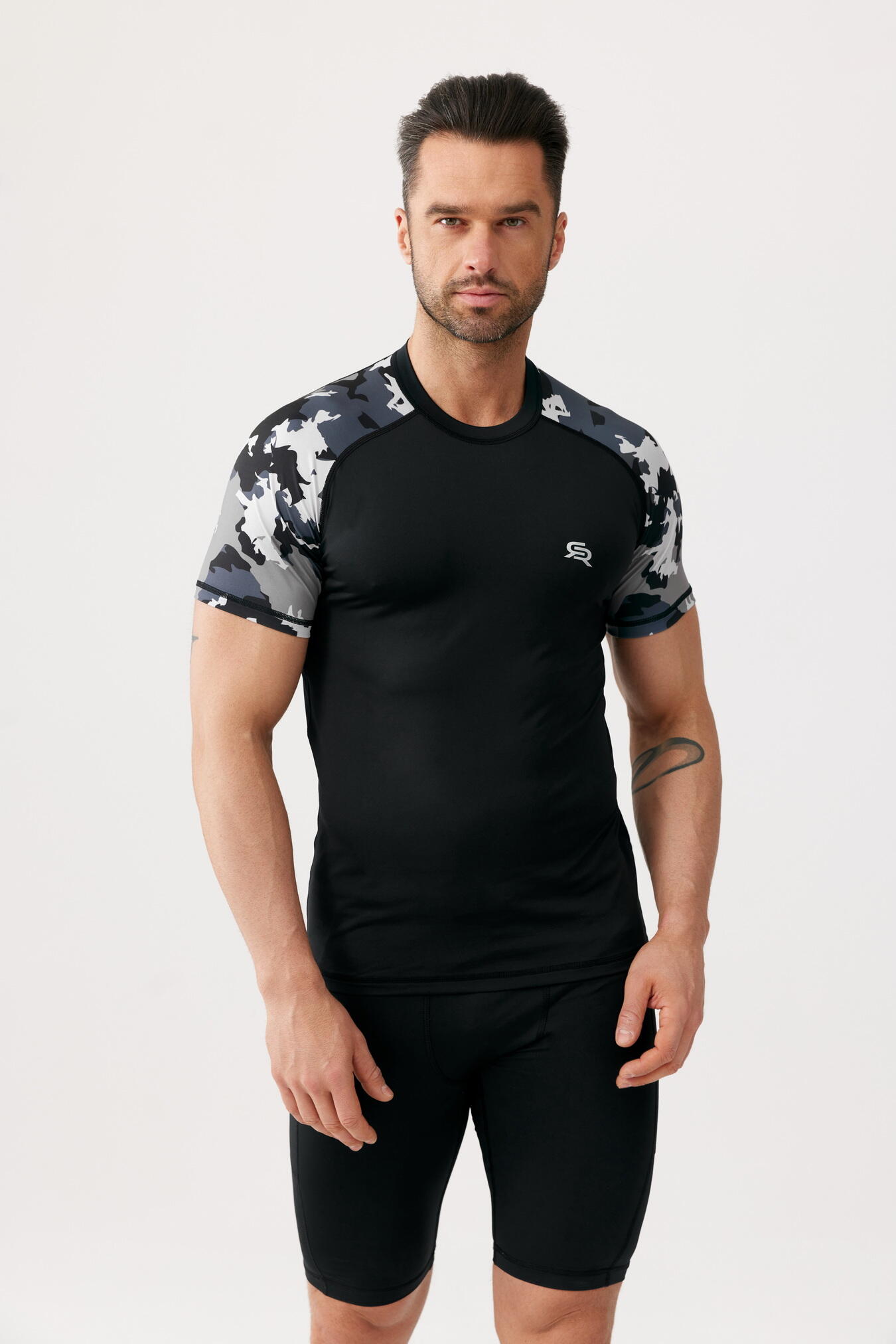 Koszulka termoaktywna fitness męska Rough Radical moro Furious Army
