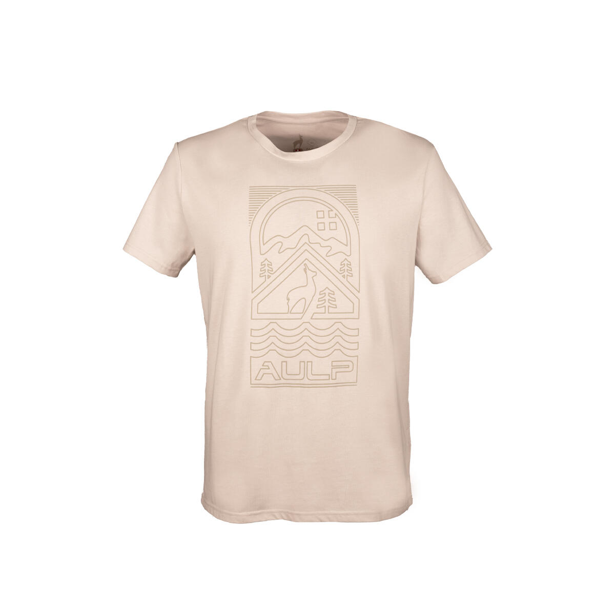 T-shirt męski AULP BOGUS komfortowy lekki prosty krój