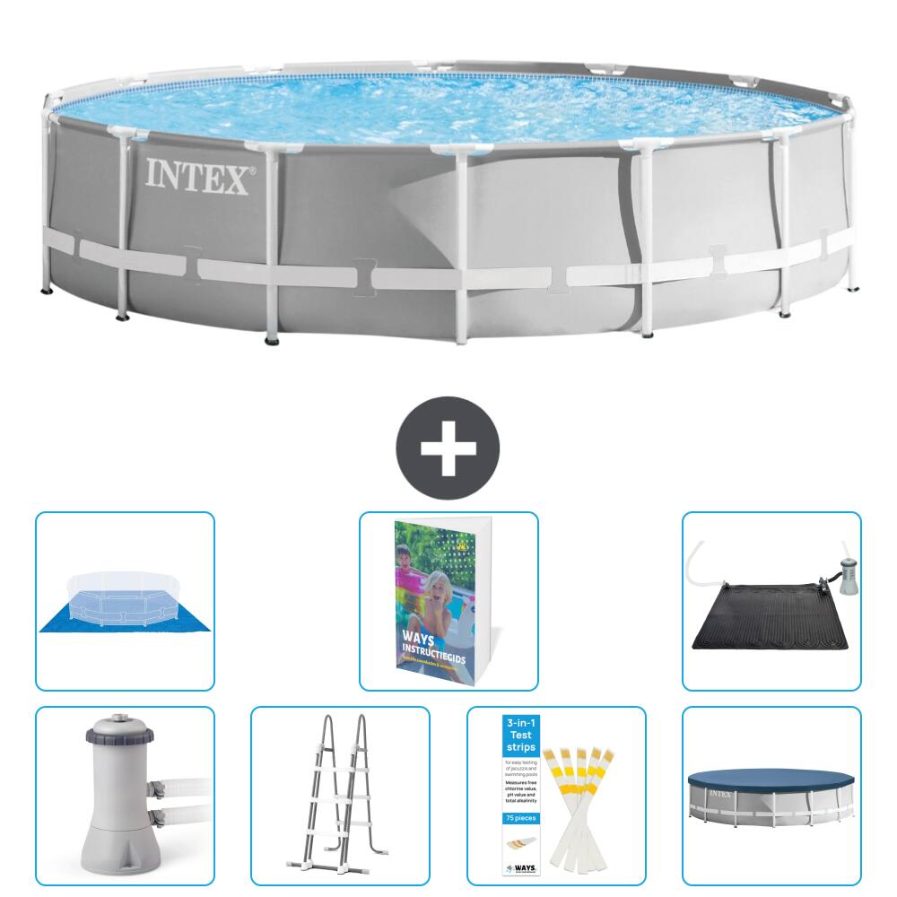 INTEX Basen Prism Frame Okrągły - 427x107 cm - 8-częściowy S562
