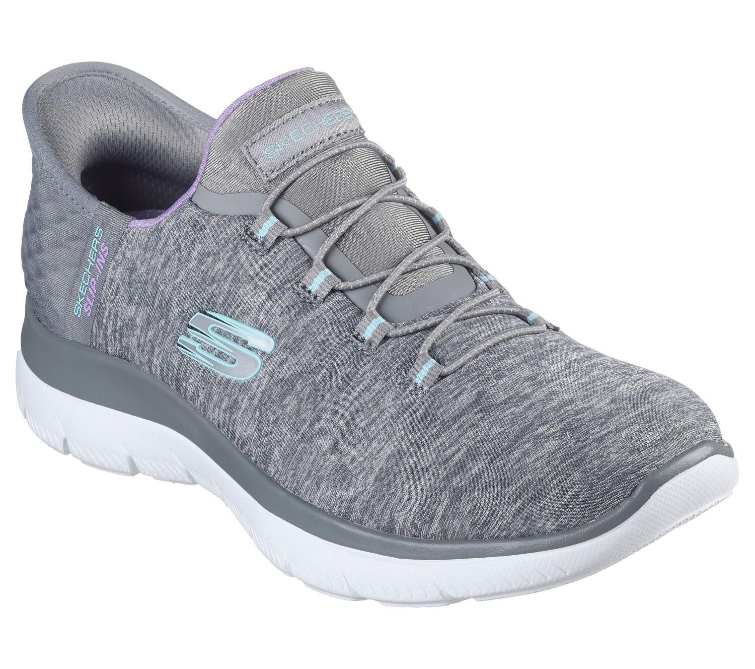 Damskie SUMMITS DAZZLING HAZE Slip-On Szary / Wielokolorowy