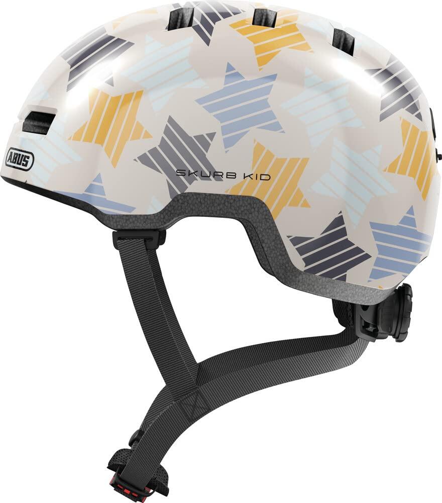 Kask Rowerowy Skurb Kid Grey Stars