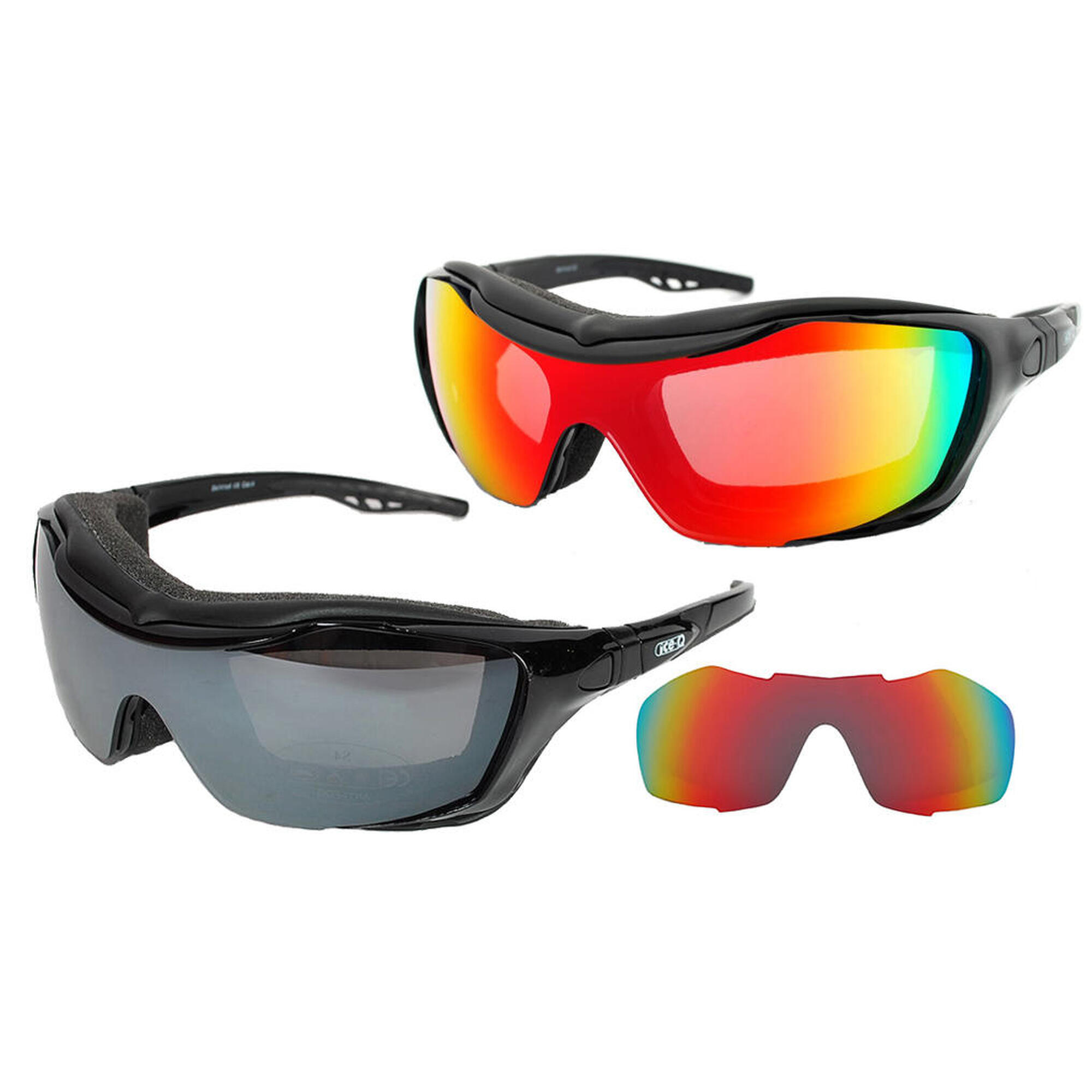 Okulary narciarskie Ice-Q Ski'N'Roll-4 Red Revo S2/Smoke Silver Mirror S4