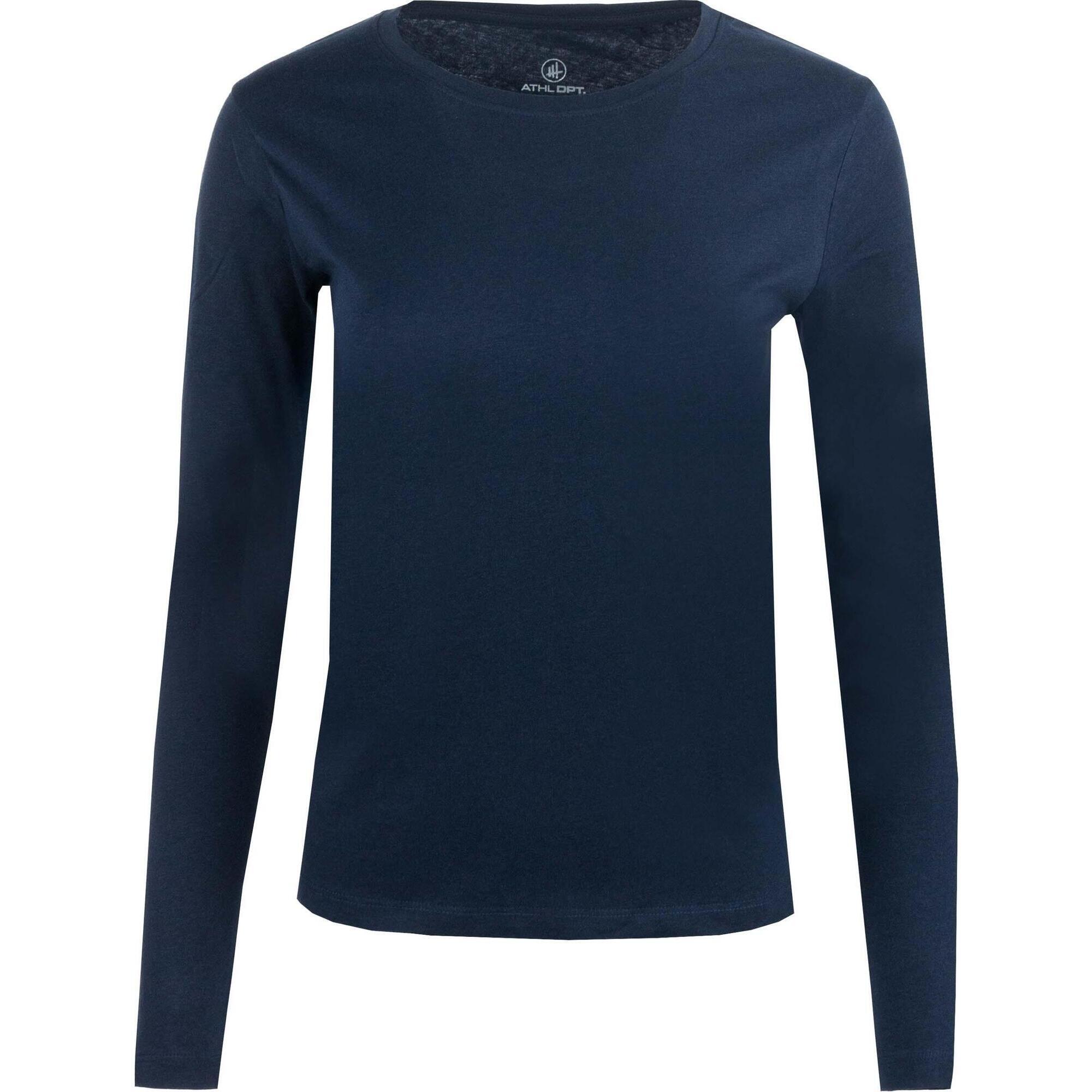 Damska koszulka Athl. DPT Kerrie Navy Blue 2XL 100% bawełna
