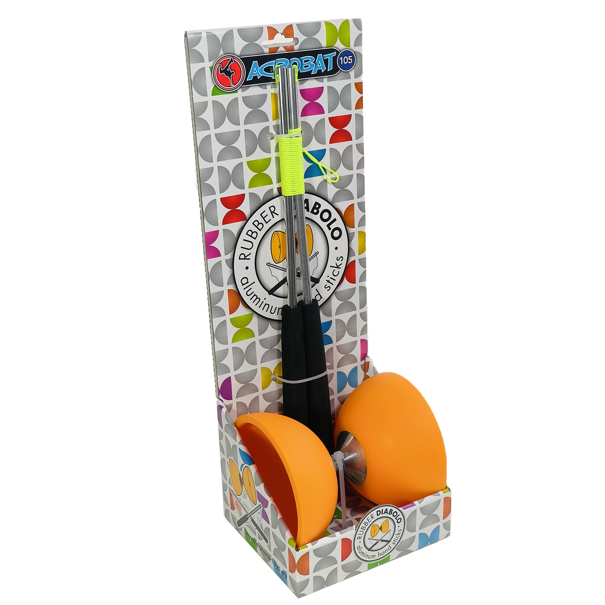 Zestaw do diabolo z aluminiowymi kijami Acrobat