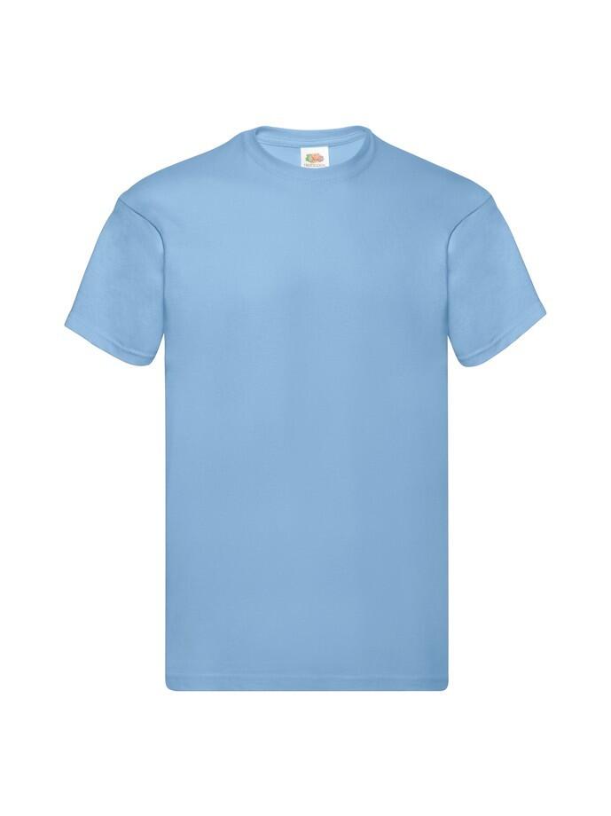 Oryginalna koszulka dla dorosłych Fruit Of The Loom Azul Claro