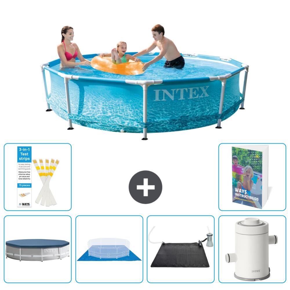 INTEX Basen ze stelażem Okrągły - 305x76 cm - 7-częściowy S92